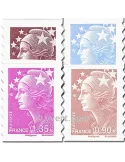 n° 286/290 -  Timbre France Autoadhésifs