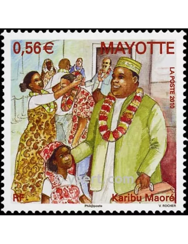 n° 232 -  Timbre Mayotte Poste