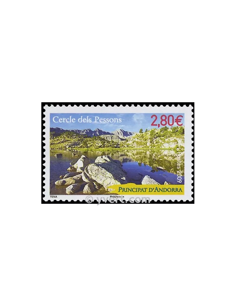 n° 676 -  Timbre Andorre Poste