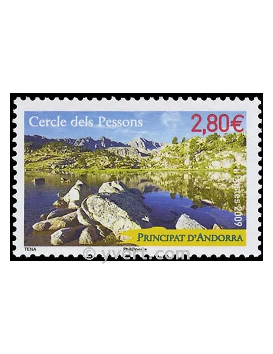 n° 676 -  Timbre Andorre Poste