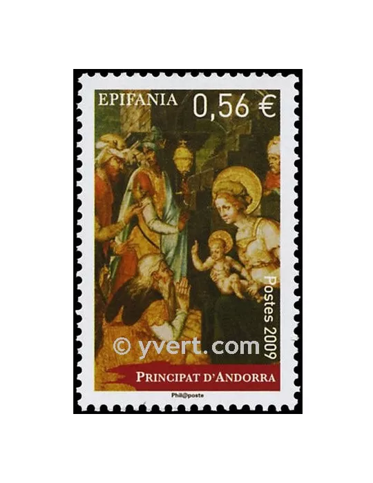 n° 680 -  Timbre Andorre Poste