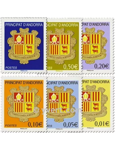n° 681/686 -  Timbre Andorre Poste