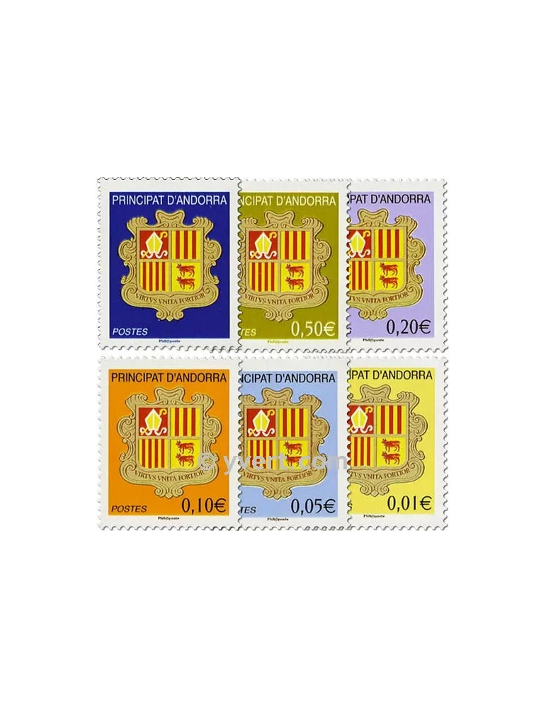 n° 681/686 -  Timbre Andorre Poste