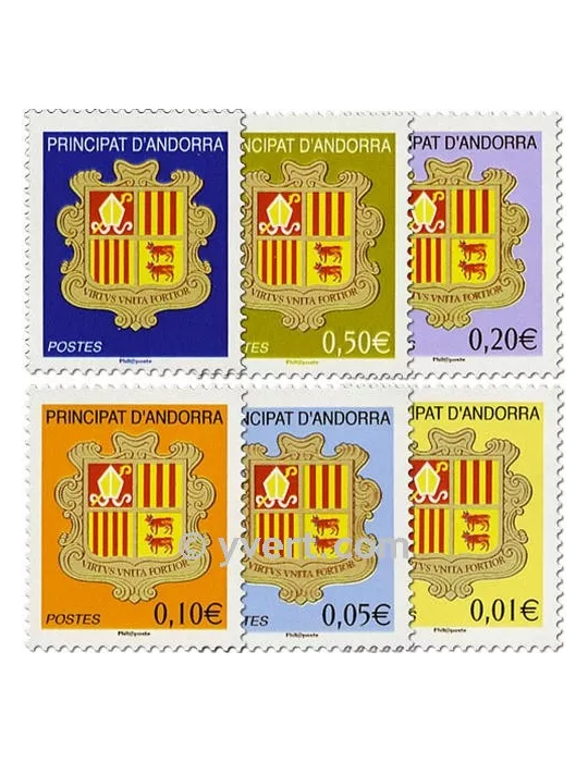 n° 681/686 -  Timbre Andorre Poste