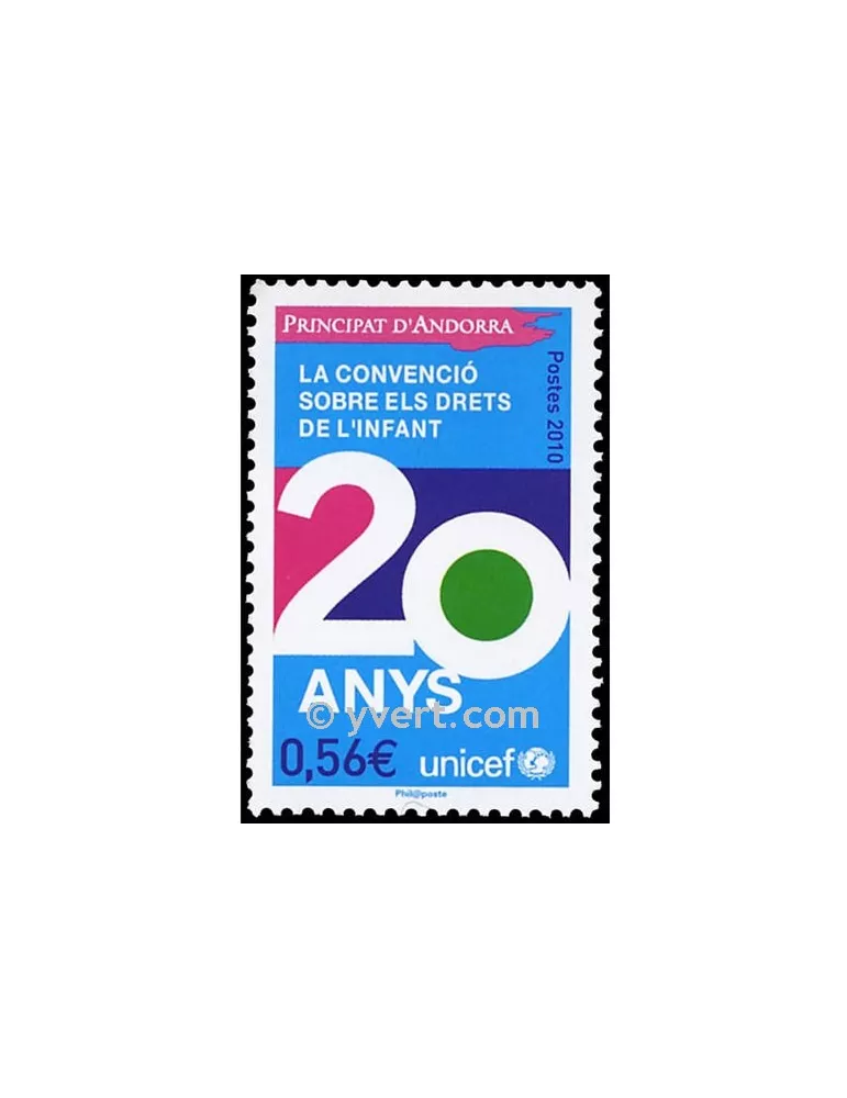 n° 688 -  Timbre Andorre Poste
