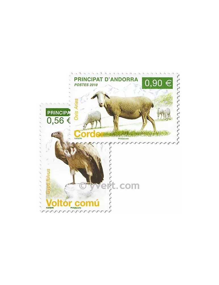 n° 690/691 -  Timbre Andorre Poste