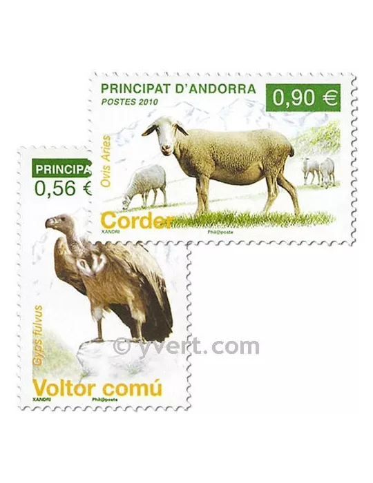n° 690/691 -  Timbre Andorre Poste