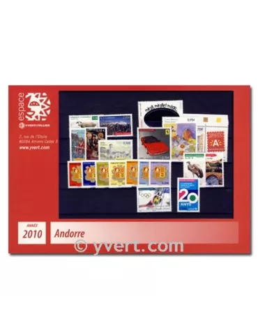 n° 681/703 -  Timbre Andorre Année complète (2010)