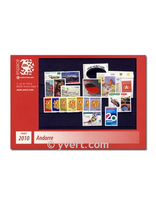 n° 681/703 -  Timbre Andorre Année complète (2010)
