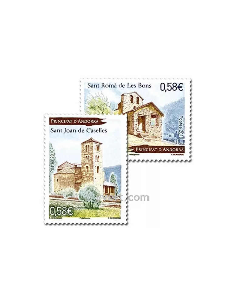 n° 699/700 -  Timbre Andorre Poste
