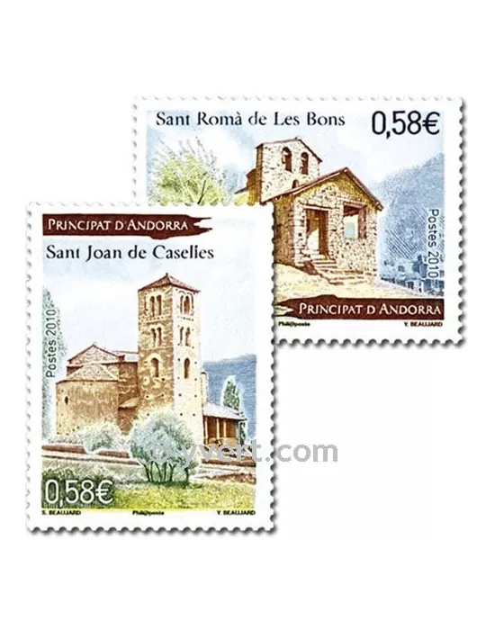 n° 699/700 -  Timbre Andorre Poste