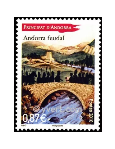 n° 702 -  Timbre Andorre Poste