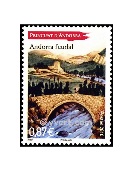 n° 702 -  Timbre Andorre Poste