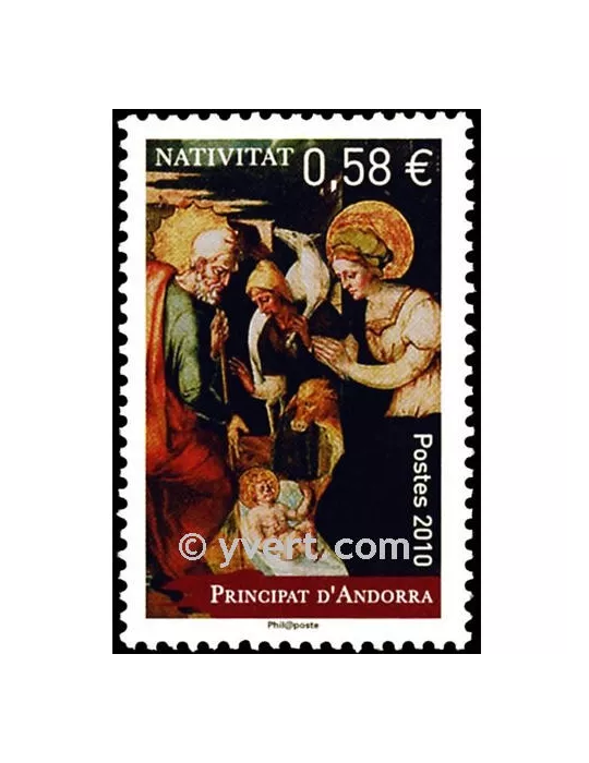 n° 703 -  Timbre Andorre Poste