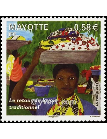 n° 247 -  Timbre Mayotte Poste