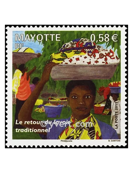 n° 247 -  Timbre Mayotte Poste