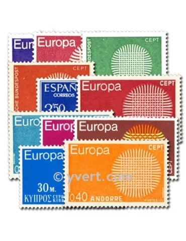 1970** - Année complète neuf EUROPA