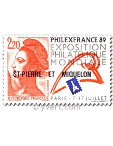 n° 489b -  Timbre Saint-Pierre et Miquelon Poste