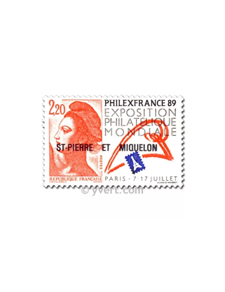 n° 489b -  Timbre Saint-Pierre et Miquelon Poste