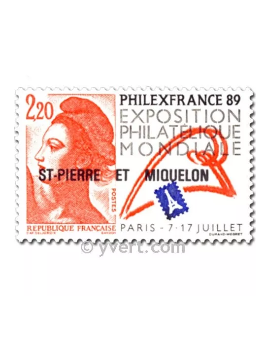 n° 489b -  Timbre Saint-Pierre et Miquelon Poste