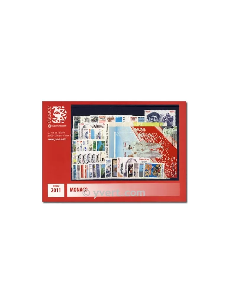 n° 2757/2808 -  Timbre Monaco Année complète (2011)
