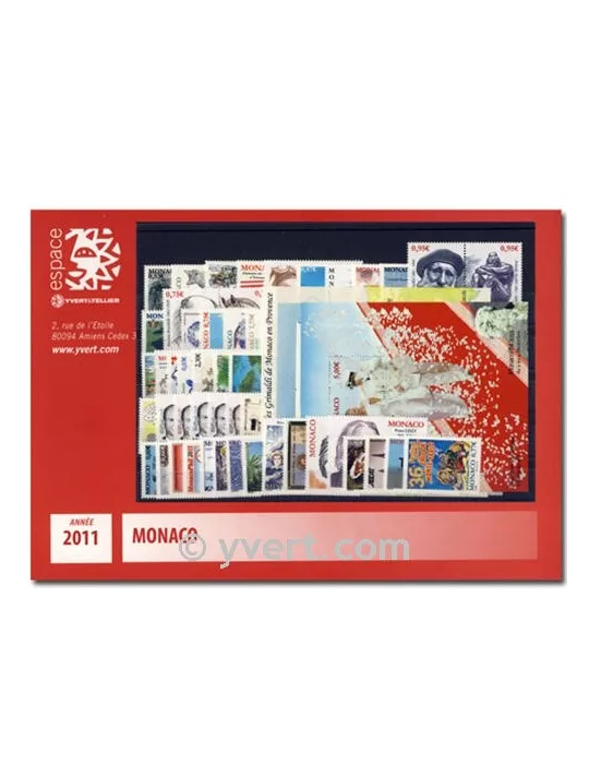 n° 2757/2808 -  Timbre Monaco Année complète (2011)