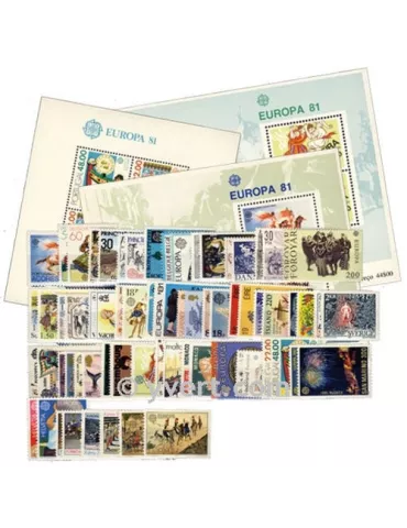 1981** - Année complète neuf EUROPA