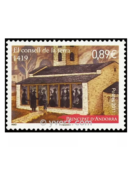 n° 715 -  Timbre Andorre Poste