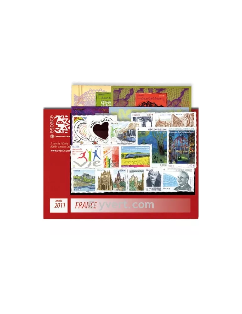 n° 4528/4630  - Timbre France Année complète  (2011)
