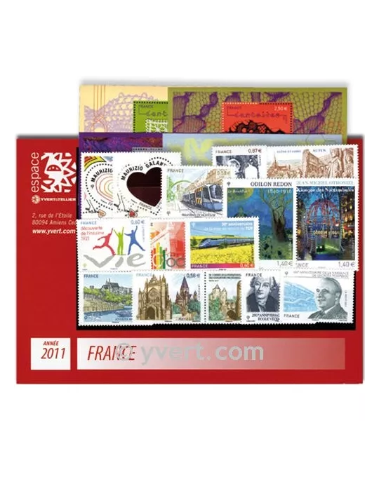 n° 4528/4630  - Timbre France Année complète  (2011)