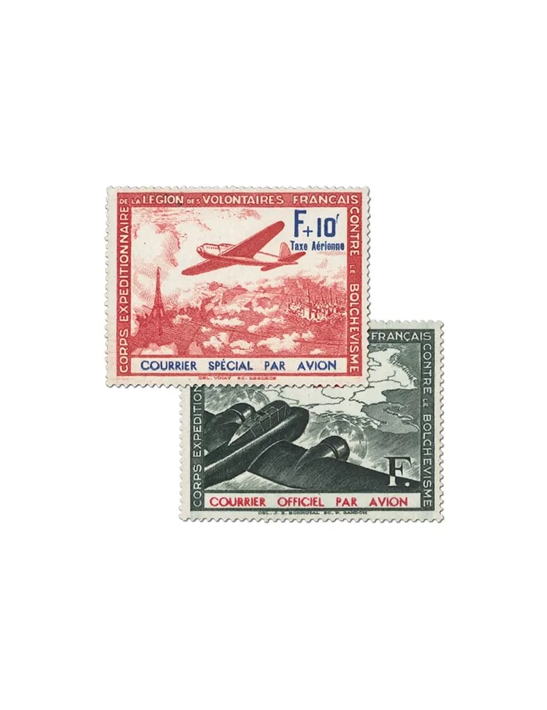 n° 2/3 -  Timbre France Poste LVF