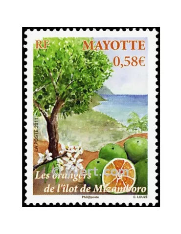 n° 252 -  Timbre Mayotte Poste