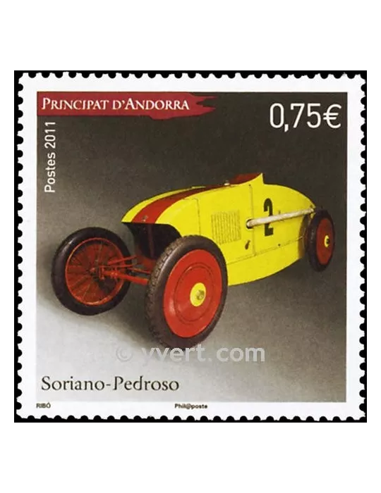 n° 710 -  Timbre Andorre Poste