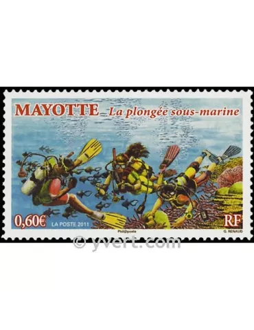 n° 255 -  Timbre Mayotte Poste
