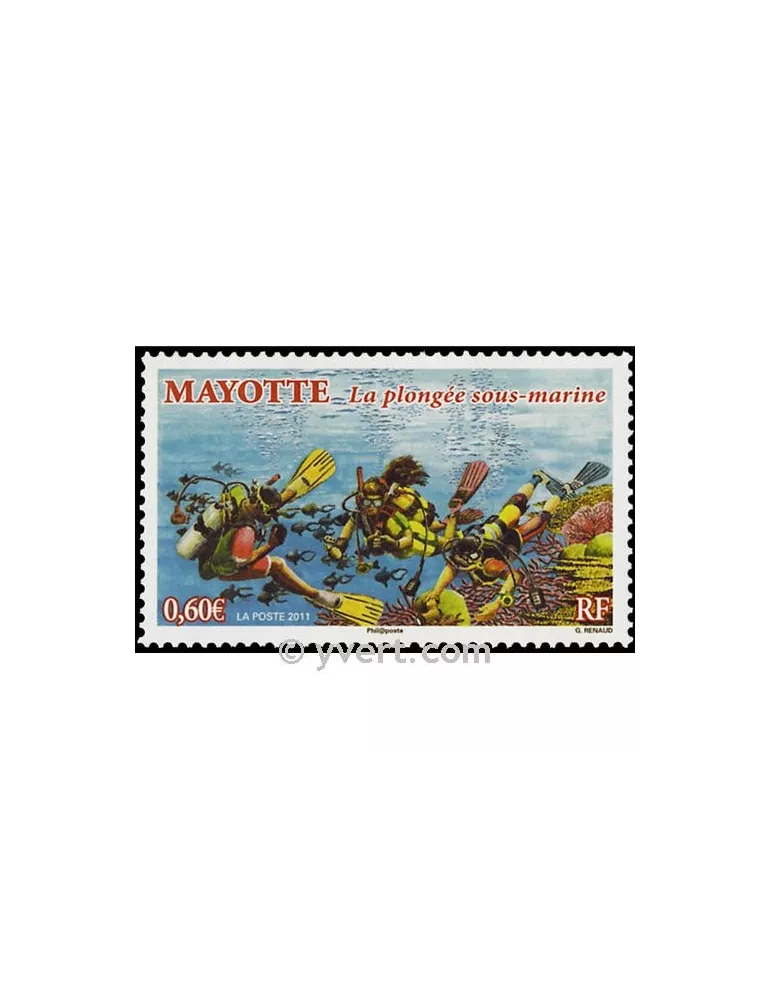 n° 255 -  Timbre Mayotte Poste