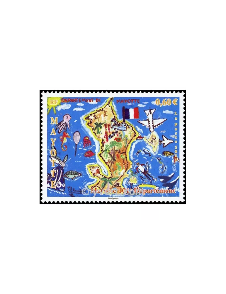 n° 259 -  Timbre Mayotte Poste