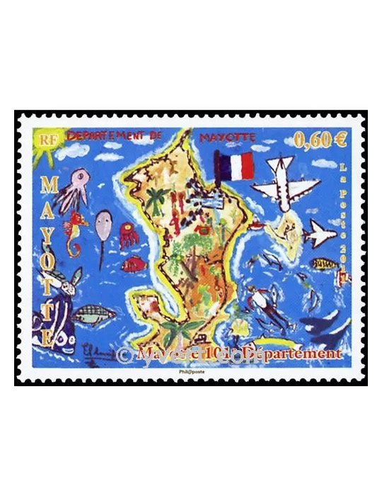 n° 259 -  Timbre Mayotte Poste