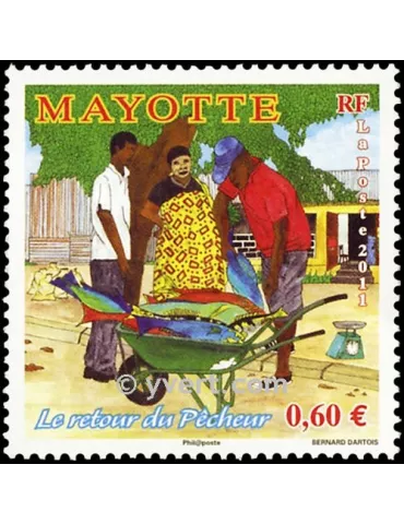 n° 263 -  Timbre Mayotte Poste