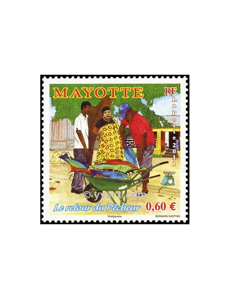 n° 263 -  Timbre Mayotte Poste