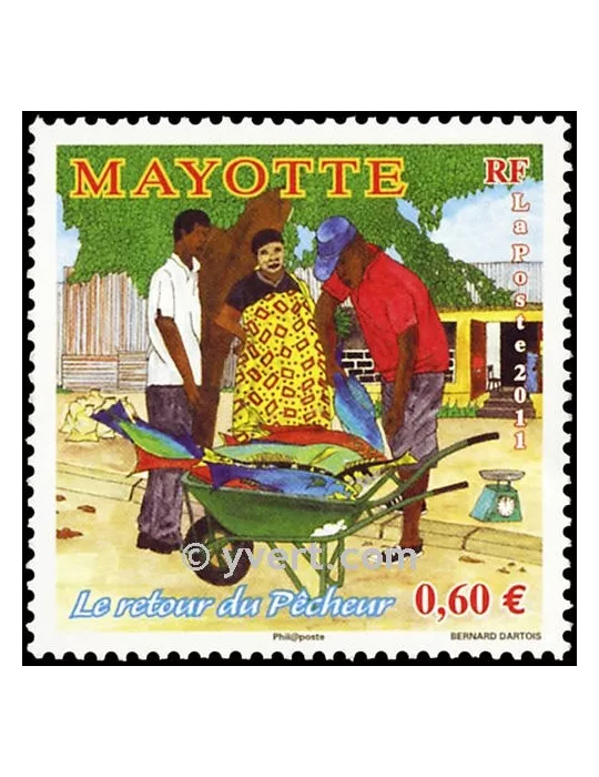 n° 263 -  Timbre Mayotte Poste