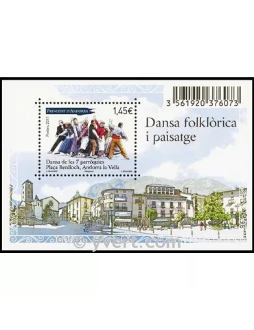 n° 712 -  Timbre Andorre Poste