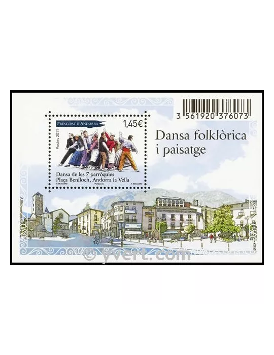 n° 712 -  Timbre Andorre Poste