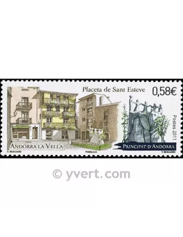 n° 709 -  Timbre Andorre Poste