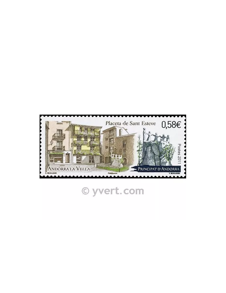 n° 709 -  Timbre Andorre Poste