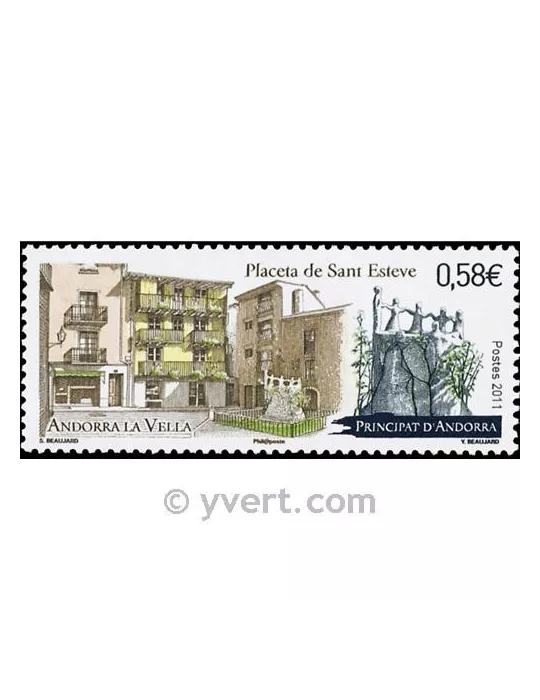 n° 709 -  Timbre Andorre Poste