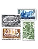 AFRIQUE EQUATORIALE FR : Pochette de 50 timbres (Oblitérés)