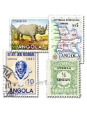 ANGOLA : pochette de 50 timbres (Oblitérés)