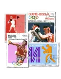 BOXE : pochette de 100 timbres (Oblitérés)