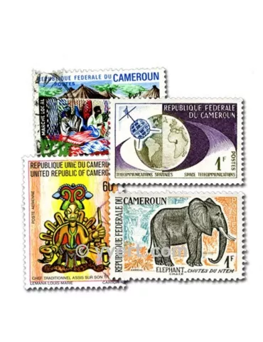 CAMEROUN : pochette de 200 timbres (Oblitérés)