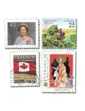 CANADA : pochette de 1000 timbres (Oblitérés)